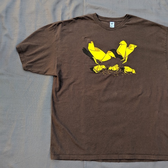 Paper Origami Chicks TeeFury XXL T Shirt - Picture 6 of 7